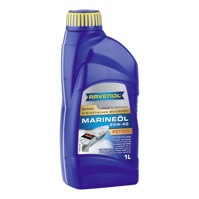 Моторное масло RAVENOL Marineoil Petrol Synthetic 25W40 1л 116211500101999