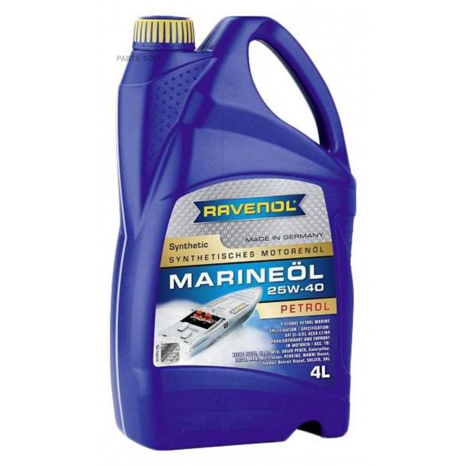 Моторное масло RAVENOL Marineoil PETROL SAE 25W40 4л 116211500401999