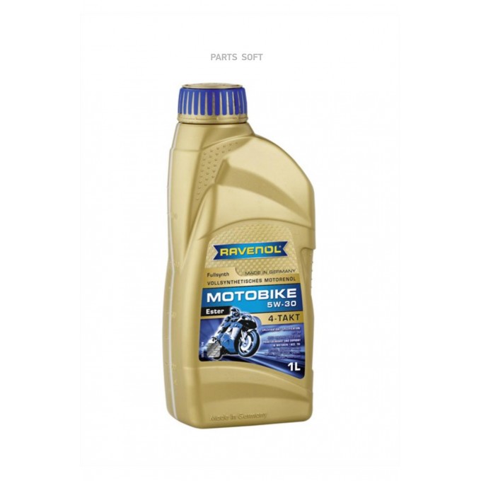 Моторное масло RAVENOL Motobike 4-T Ester Sae 5W30 New 1л 117110100101999