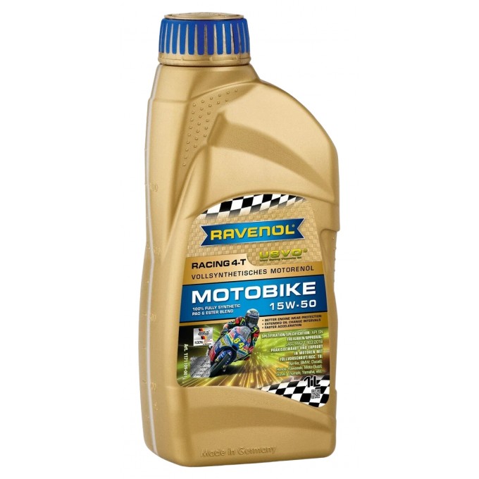 Моторное масло RAVENOL Racing 4-T Motobike 15W50 1л 1171109001