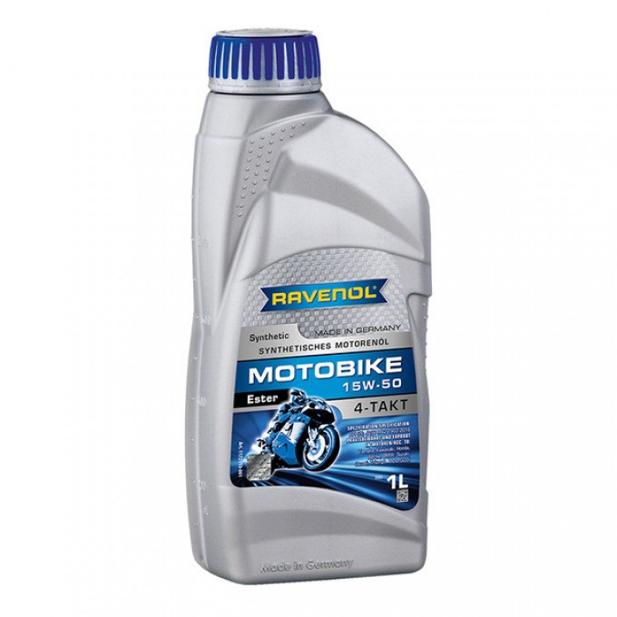 Моторное масло 4-х тактное RAVENOL Motobike 4-T Ester 15W-50 1 л 1172113-001-01-999