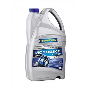 Моторное масло RAVENOL Motobike 4-T Ester 15W-50 4л