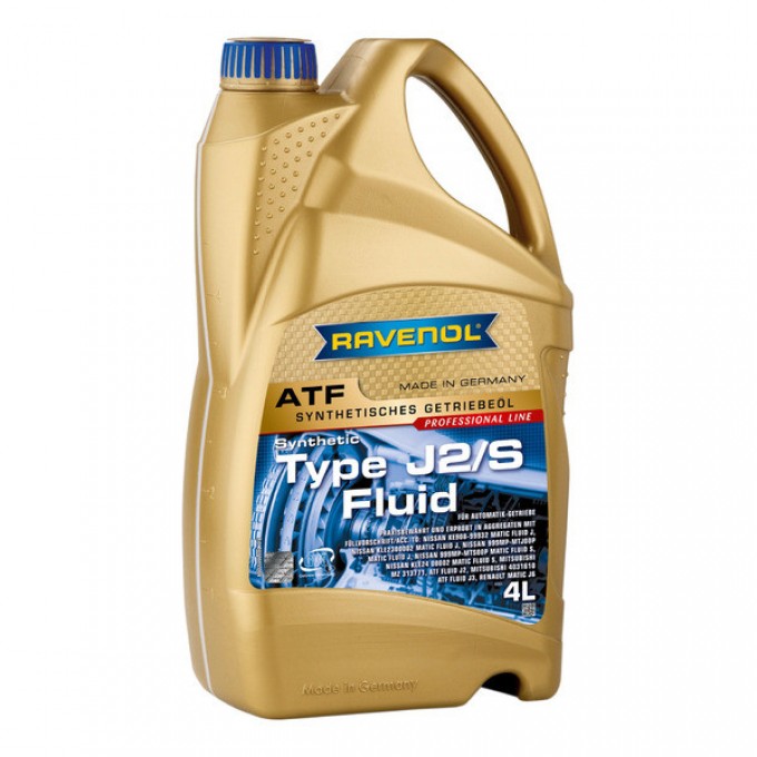 Масло трансмиссионное RAVENOL ATF Type J2/S Fluid 4 л 1211115-004-01-999