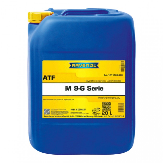 Трансмиссионное масло RAVENOL ATF M 9-G Serie 121113902001999