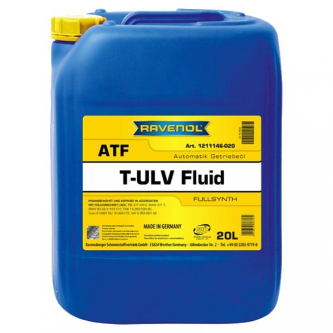 Трансмиссионное масло RAVENOL Atf T-Ulv 1211146020