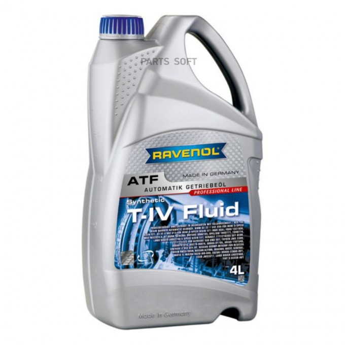 Моторное масло RAVENOL полусинтетическое трансмиссионное Atf T-Iv 4л 1212102004