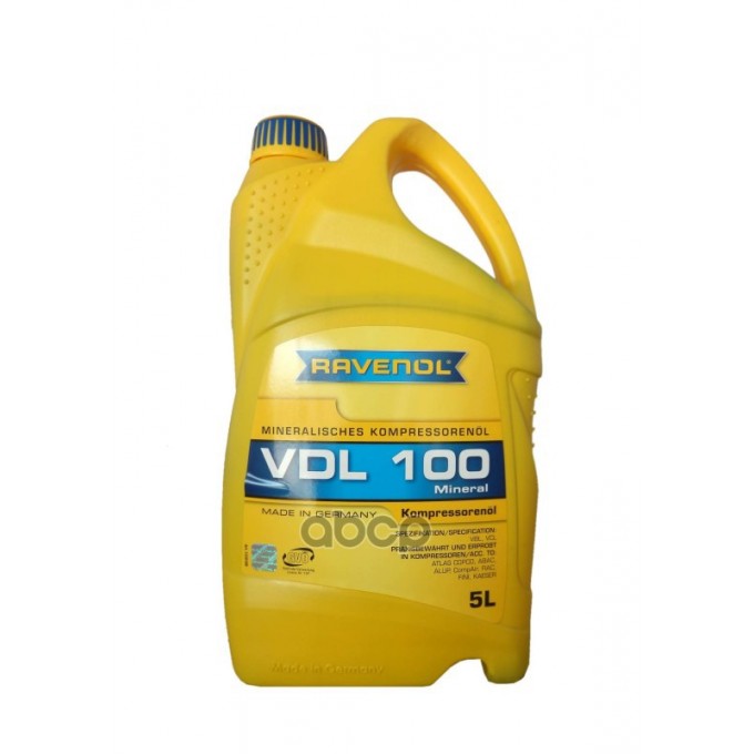 Компрессорное Масло Vdl 100 (5л) (Второй Номер 4014835736153) RAVENOL арт. 133010000501999