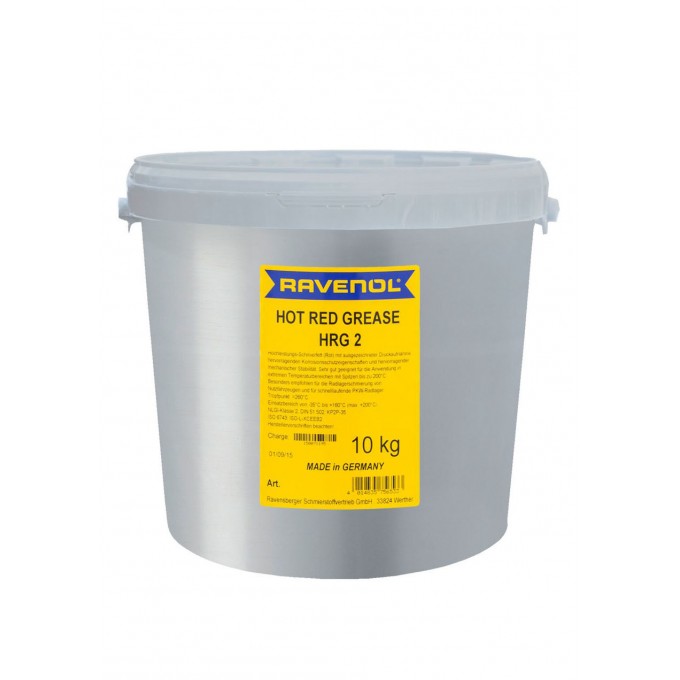 Смазка RAVENOL Hot Red Grease HRG 2 10 кг 134012101003999