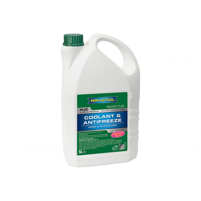 Антифриз RAVENOL HJC Concentrate Зеленый -37°С 5 л 1410122-005-01-999