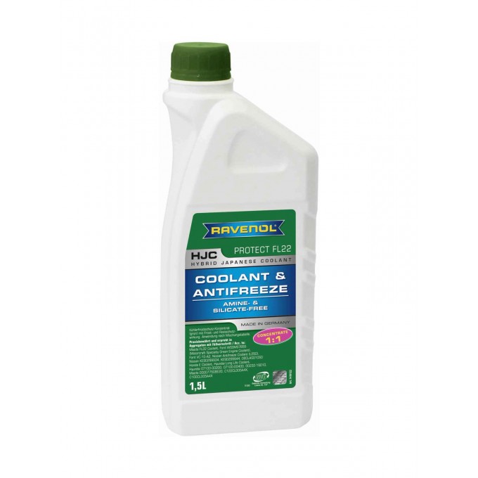 Антифриз RAVENOL HJC Concentrate Зеленый -37°С 1,5 л 1410122-150-01-999