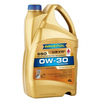 Моторное масло RAVENOL Sso Sae 0W30 4л