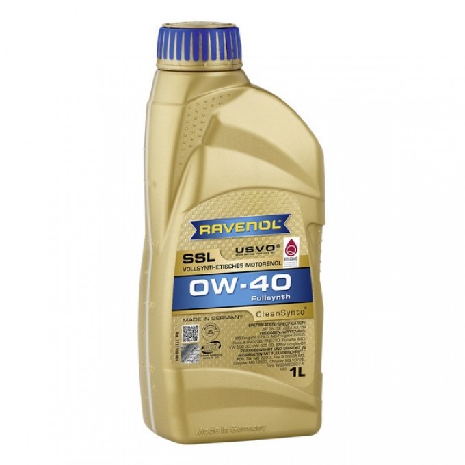 Моторное масло RAVENOL Ssl Sae Super Synthen 0w40 1л 4014835718715