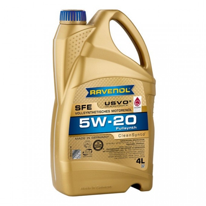 Моторное масло RAVENOL Super Fuel Economy Sfe Sae 5w20 4л 4014835722590