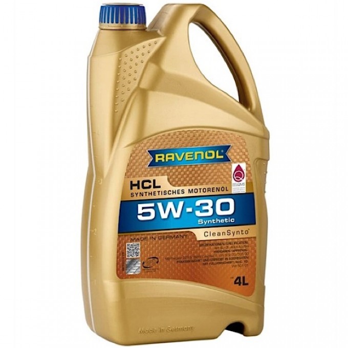 Моторное масло RAVENOL HCL SAE 5W30 4л 4014835722996OLD