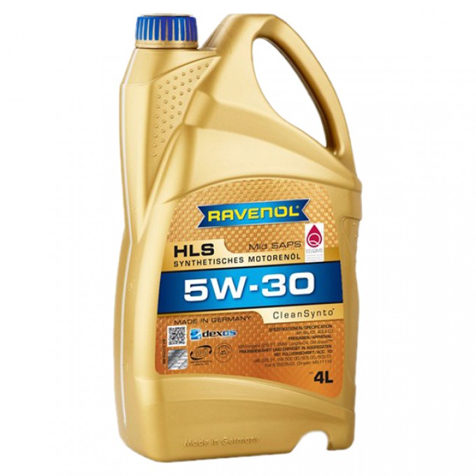 Моторное масло RAVENOL синтетическое HLS 5W30 4л 4014835723092