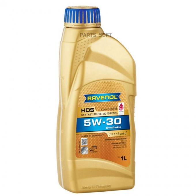 Моторное масло RAVENOL HDS Hydrocrack Diesel Specif SAE 5W30 1л 4014835723214