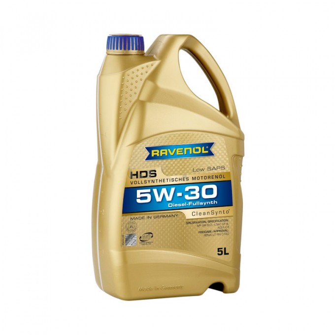 Моторное масло RAVENOL HDS Hydrocrack Diesel Specif SAE 5W30 5л 4014835723252