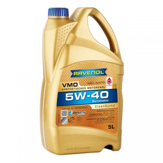 Моторное масло RAVENOL Vmo Sae 5W40 5л 4014835723856