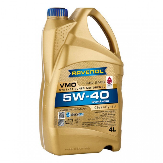 Моторное масло RAVENOL Vmo Sae 5W40 4л 4014835723894