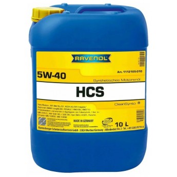 Моторное масло RAVENOL HCS SAE 5W-40 (10л) new