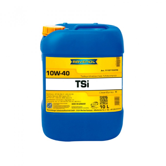 Моторное масло RAVENOL TSI SAE 10W40 10л 4014835724143