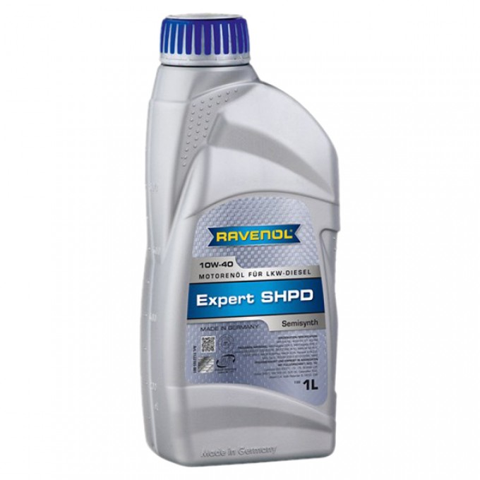 Моторное масло RAVENOL полусинтетическое Expert Shpd Sae10W40 1л 4014835725812