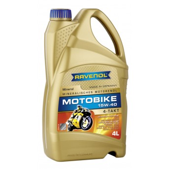 Моторное масло RAVENOL Motobike 4-T Mineral 15W-40 4л