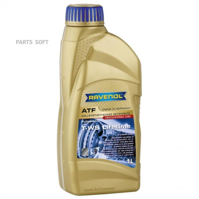 Трансмиссионное масло RAVENOL ATF T-WS Lifetime 4014835743311