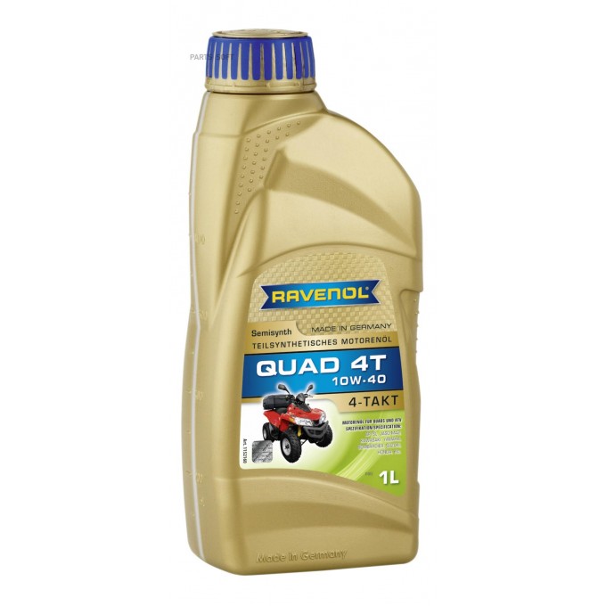 Масло Моторное Quad 4t Sae 10w-40 (1л) RAVENOL арт. 4014835771116