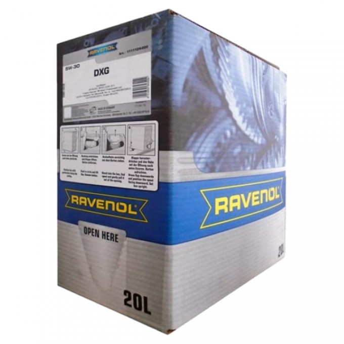 Моторное Масло RAVENOL Dxg Sae 5W-30 ( 20Л) Ecobox 4014835773820