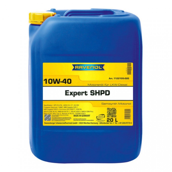 Моторное масло RAVENOL Expert Shpd Sae 10W40 Ecobox 20л 4014835776227