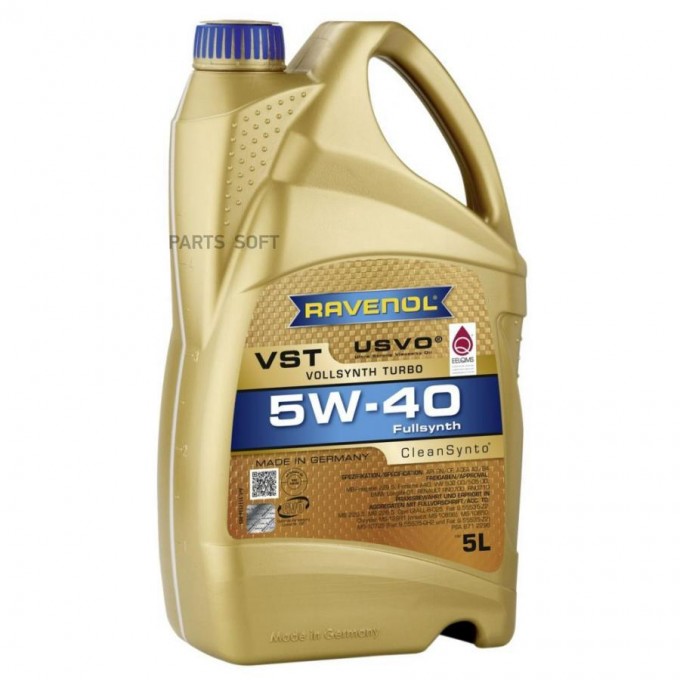 Моторное масло RAVENOL Vst Sae 5w40 5л 4014835790155