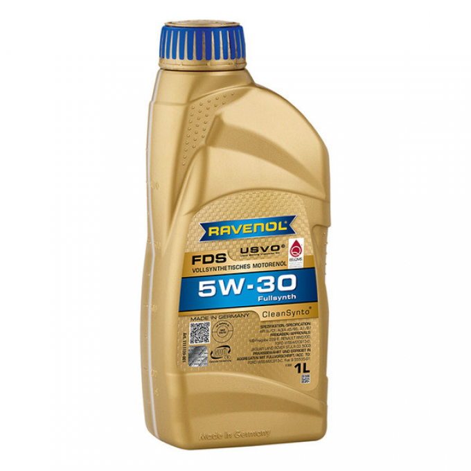 Моторное масло RAVENOL синтетическое Fds Sae 5W30 1л 4014835795617