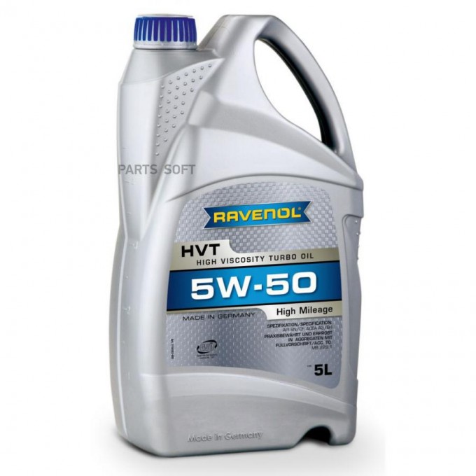 Моторное масло RAVENOL Hvt High Viscosity Turbo Oil Sae 5w50 4014835802933