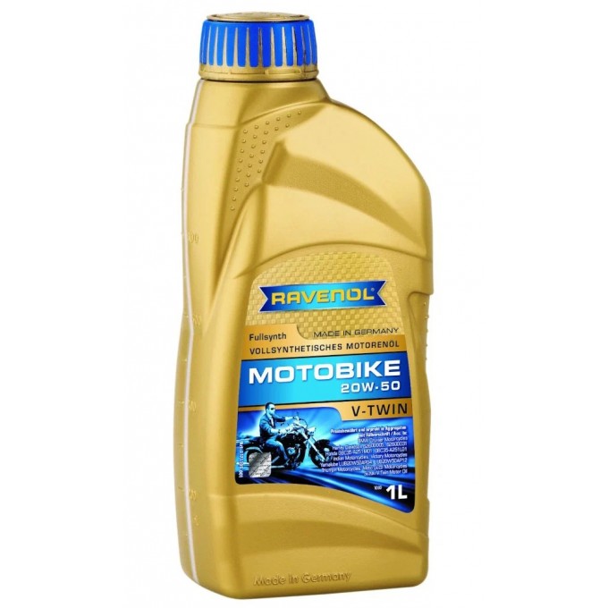 Моторное масло RAVENOL Motobike V-Twin SAE 20W50 Fullsynth new 1л 4014835803251