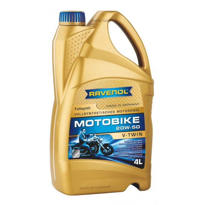 Моторное масло RAVENOL Motobike V-Twin SAE Fullsynth 20W50 4л 4014835803268