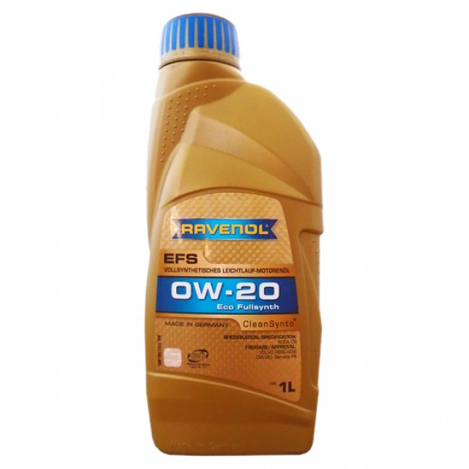 Моторное масло RAVENOL Efs Ecofullsynth Sae 0W20 1л 4014835843127