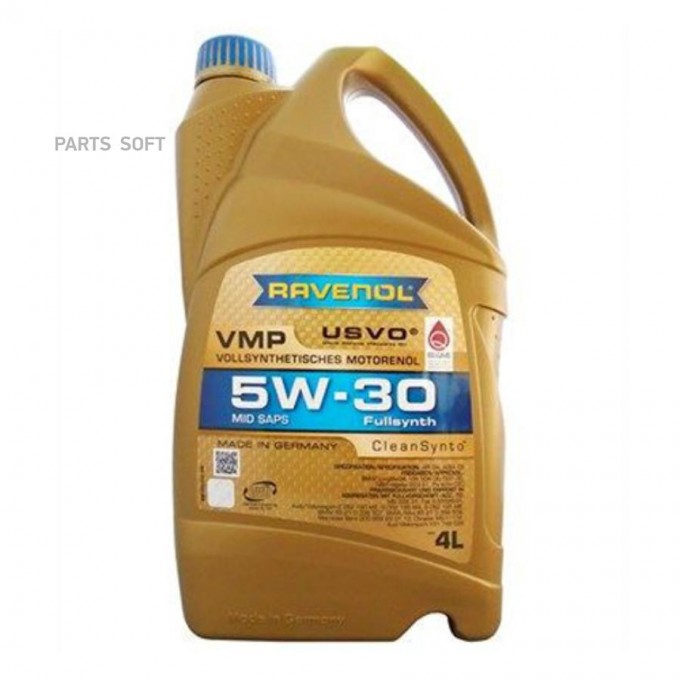 Моторное масло RAVENOL синтетическое Vmp 5W30 4л 4014835847002