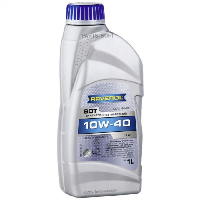 Моторное масло RAVENOL SDT Super Duty Truck SAE 10W-40 (1л) new 4014835850606