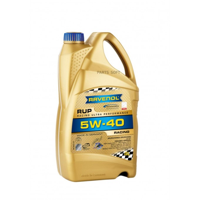 Моторное масло RAVENOL Sae Rup Racing Ultra Performance 5W40 4л 4014835853317