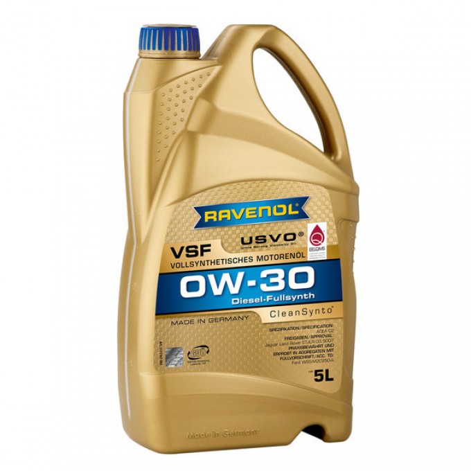 Моторное масло RAVENOL синтетическое Vsf 0W30 5л 4014835853973