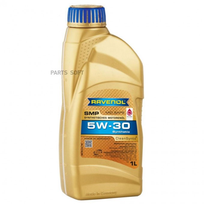 Моторное масло RAVENOL Sae 5w30 Smp 1л 4014835856981