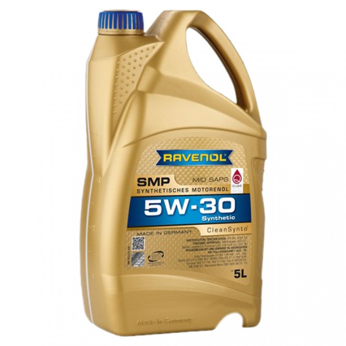 Моторное масло RAVENOL Sae 5w30 Smp 5л 4014835857049