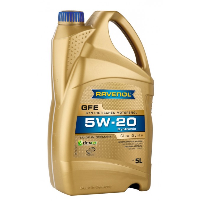 Моторное масло RAVENOL Sae 5W20 5л 4014835857872