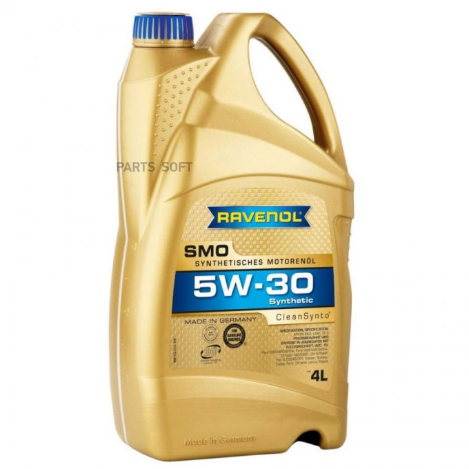 Моторное масло RAVENOL SMO SAE 5W30 4л 4014835860148