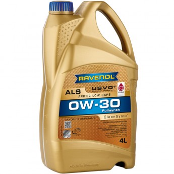 Моторное масло RAVENOL Arctic Low SAPS ALS 0W-30, 4 л