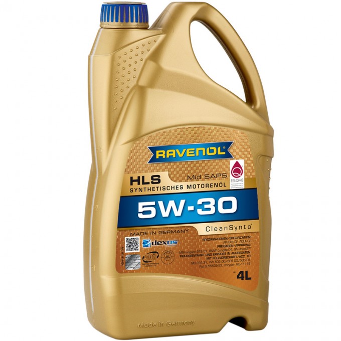 Моторное масло RAVENOL HLS 5W-30, 4 л 718441700