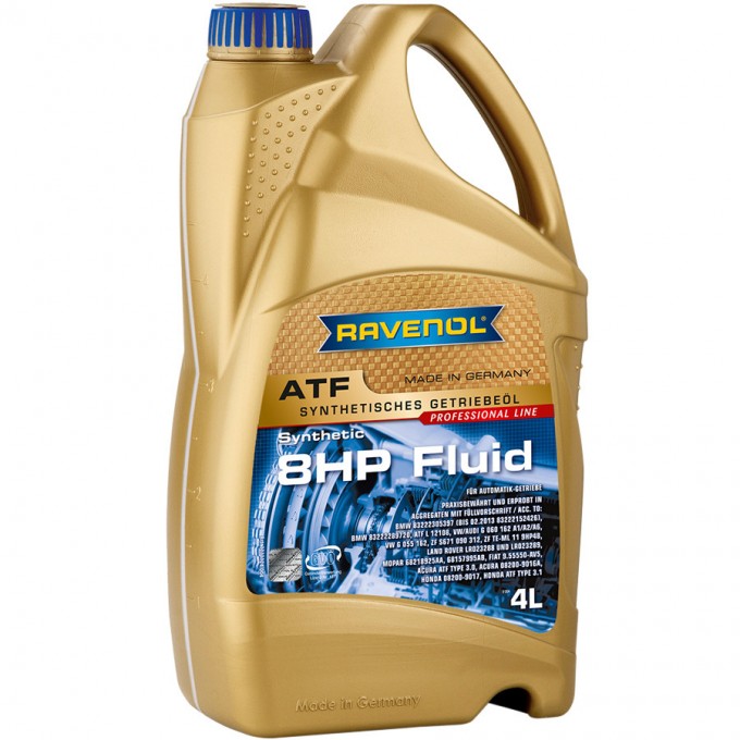 Масло трансмиссионное RAVENOL ATF 8HP Fluid 4л 718538400